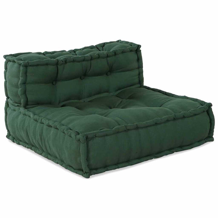 Modulsofa Enhet Tyg Grön 210 X 140 X 56 Cm