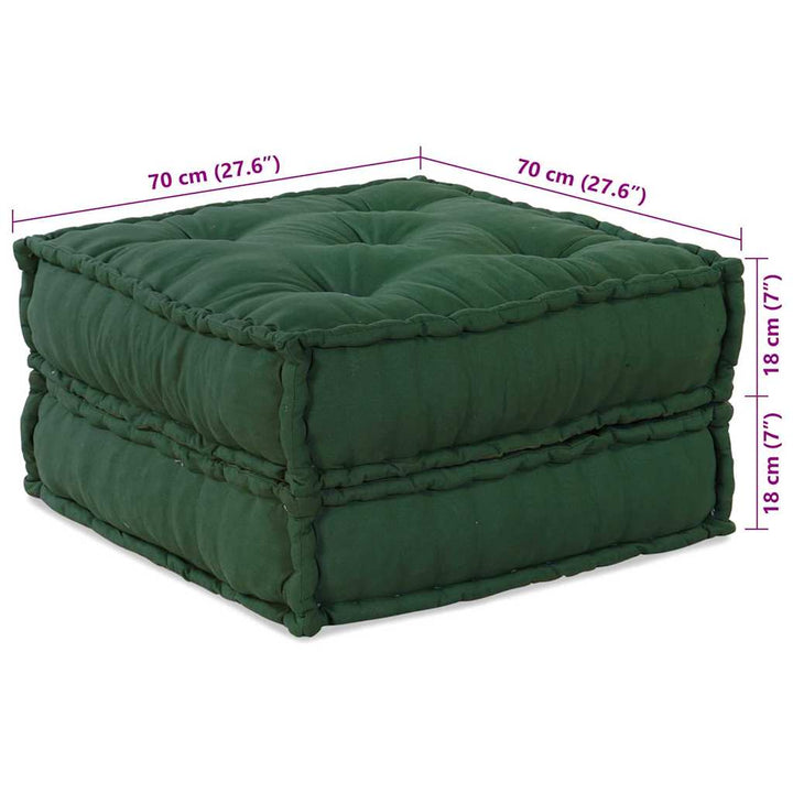 Modulsofa Enhet 2 St Tyg Grön 140 X 70 X 36 Cm