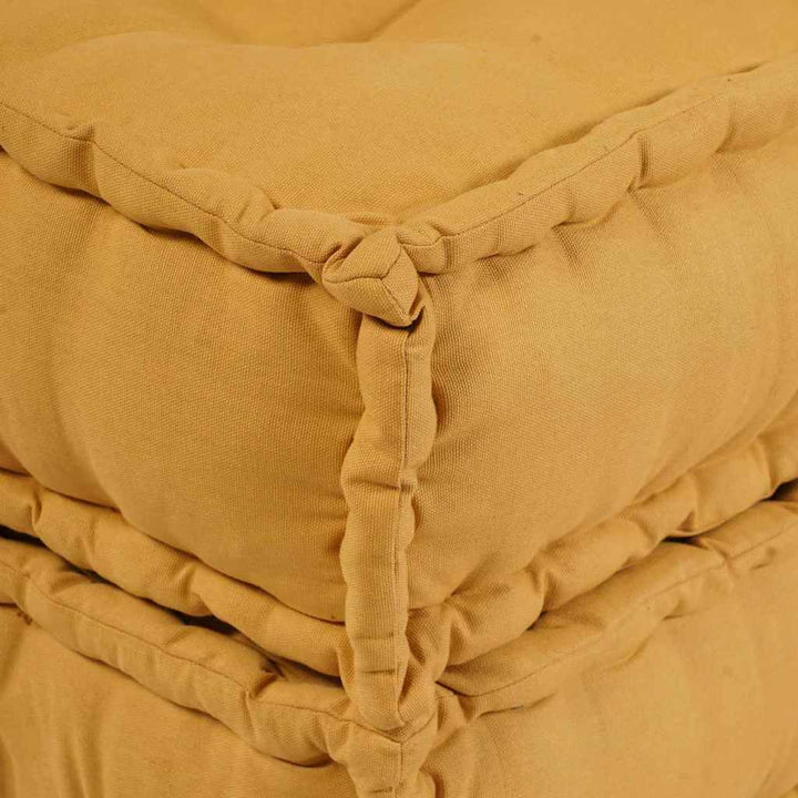 Modulsofa Enhet 2 St Tyg Gul 140 X 70 X 56 Cm