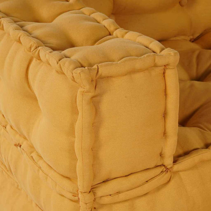 Modulsofa Enhet 2 St Tyg Gul 140 X 70 X 56 Cm