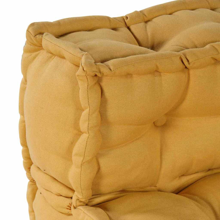Modulsofa Enhet Tyg Gul 210 X 140 X 56 Cm