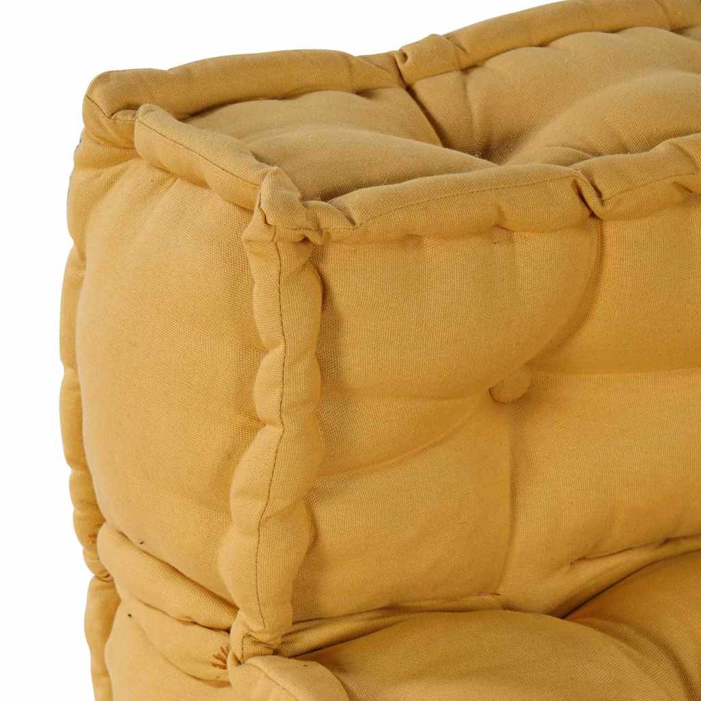 Modulsofa Enhet Tyg Gul 210 X 140 X 56 Cm