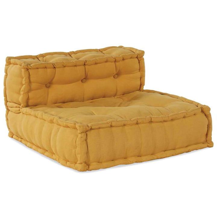 Modulsofa Enhet Tyg Gul 210 X 140 X 56 Cm
