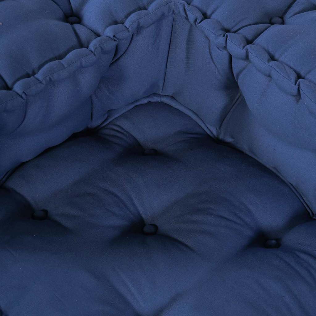 Modulsofa Enhet 2 St Tyg Indigo 140 X 70 X 56 Cm