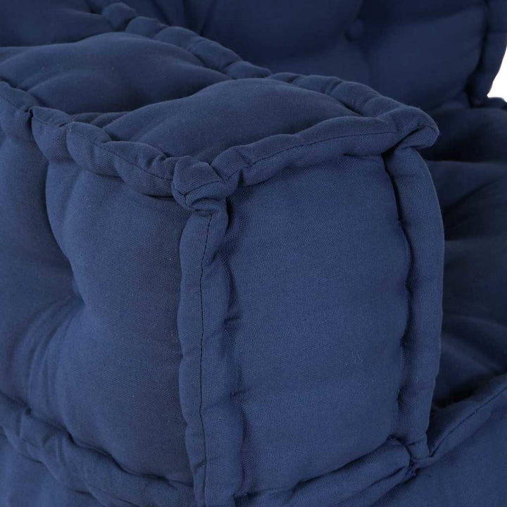 Modulsofa Enhet Tyg Indigo 210 X 140 X 56 Cm