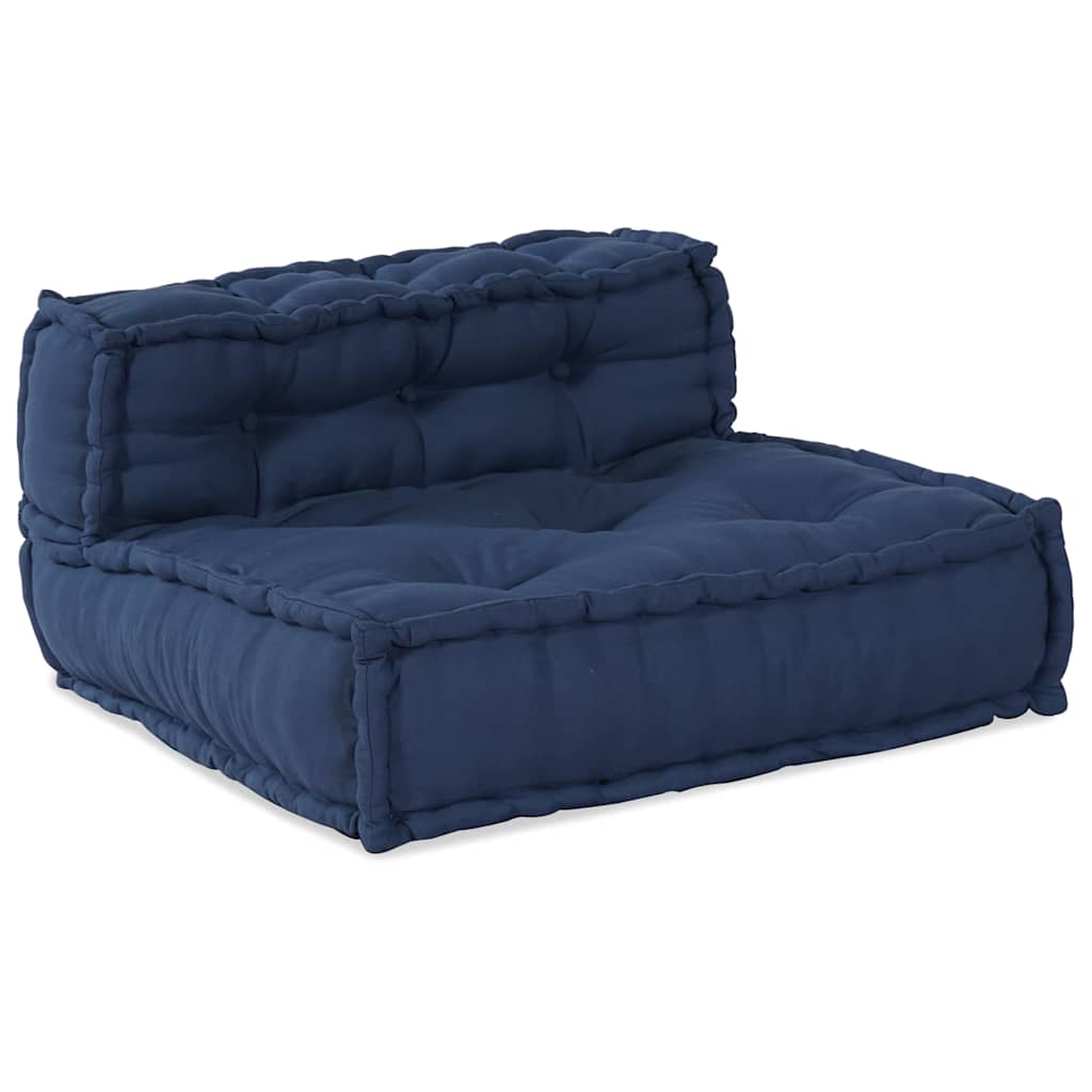 Modulsofa Enhet Tyg Indigo 210 X 140 X 56 Cm