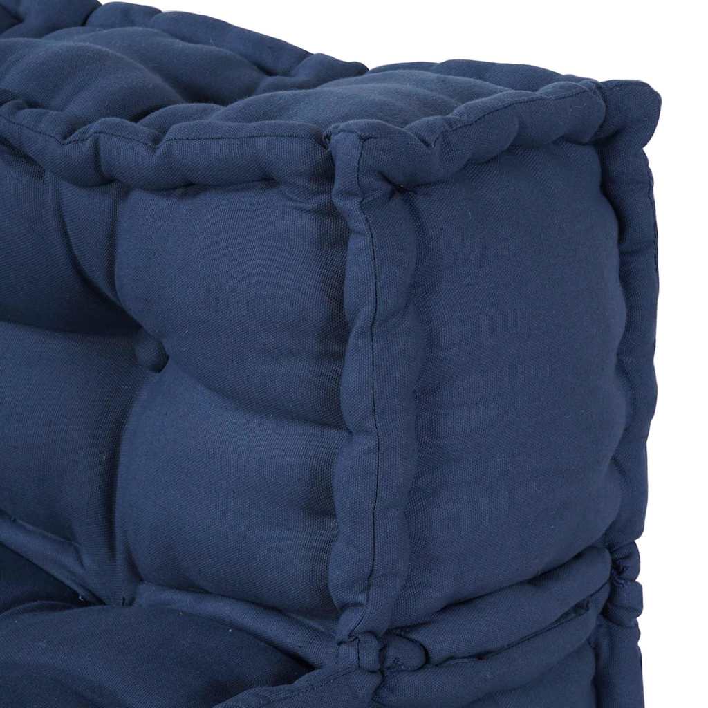 Modulsofa Enhet Tyg Indigo 210 X 140 X 56 Cm