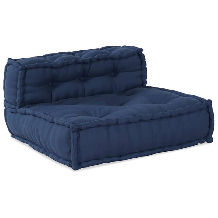Modulsofa Enhet Tyg Indigo 210 X 140 X 56 Cm