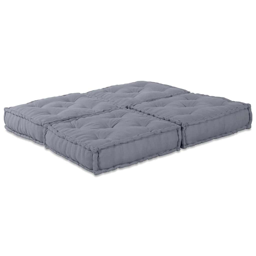Modulsofa Enhet 2 St Tyg Grå 140 X 70 X 36 Cm