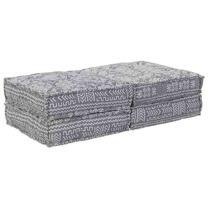 Modulsofa Enhet 2 Pcs Ljusgrå 140 X 70 X 36 Cm Tyg