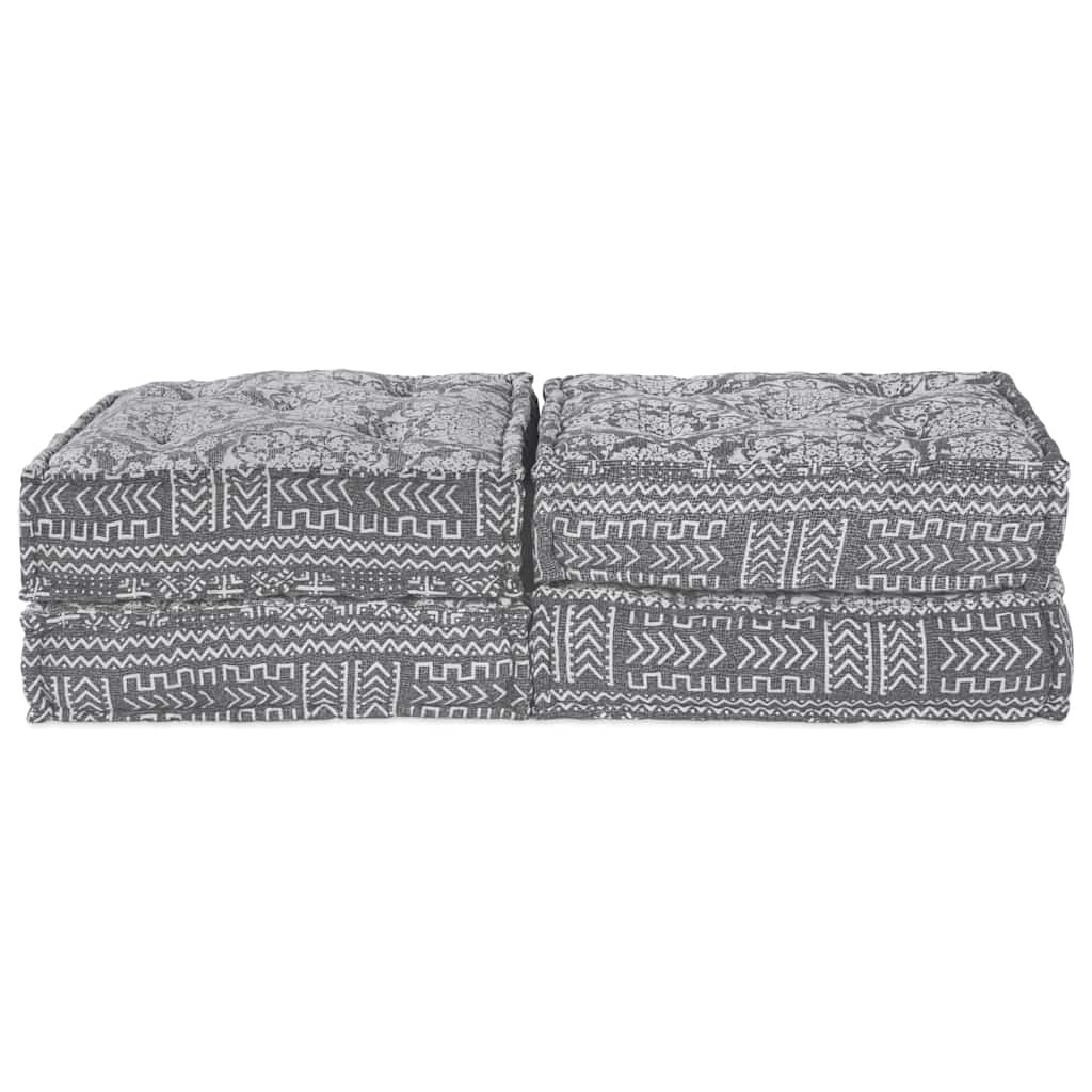 Modulsofa Enhet 2 Pcs Ljusgrå 140 X 70 X 36 Cm Tyg