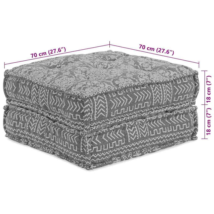 Modulsofa Enhet 2 Pcs Ljusgrå 140 X 70 X 36 Cm Tyg
