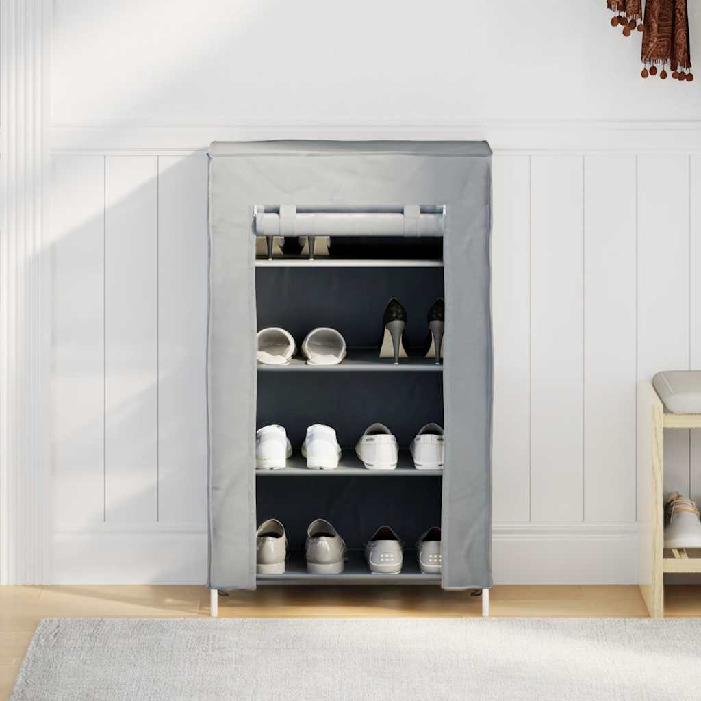 Skoskåp Grått 60,5X30X97 Cm Fiberduk