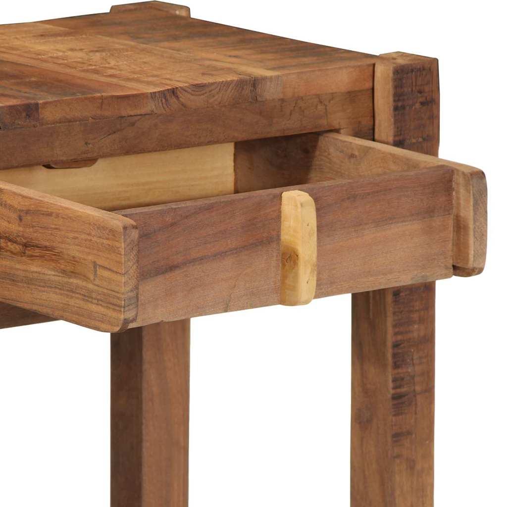 Konsolbord Brun 107 X 33 X 76 Cm Solid Återvunnen Trä