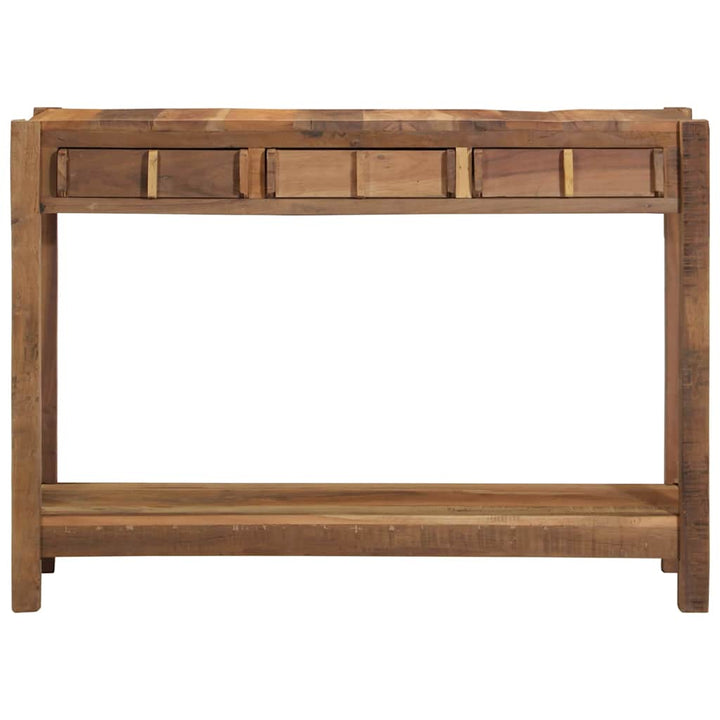 Konsolbord Brun 107 X 33 X 76 Cm Solid Återvunnen Trä