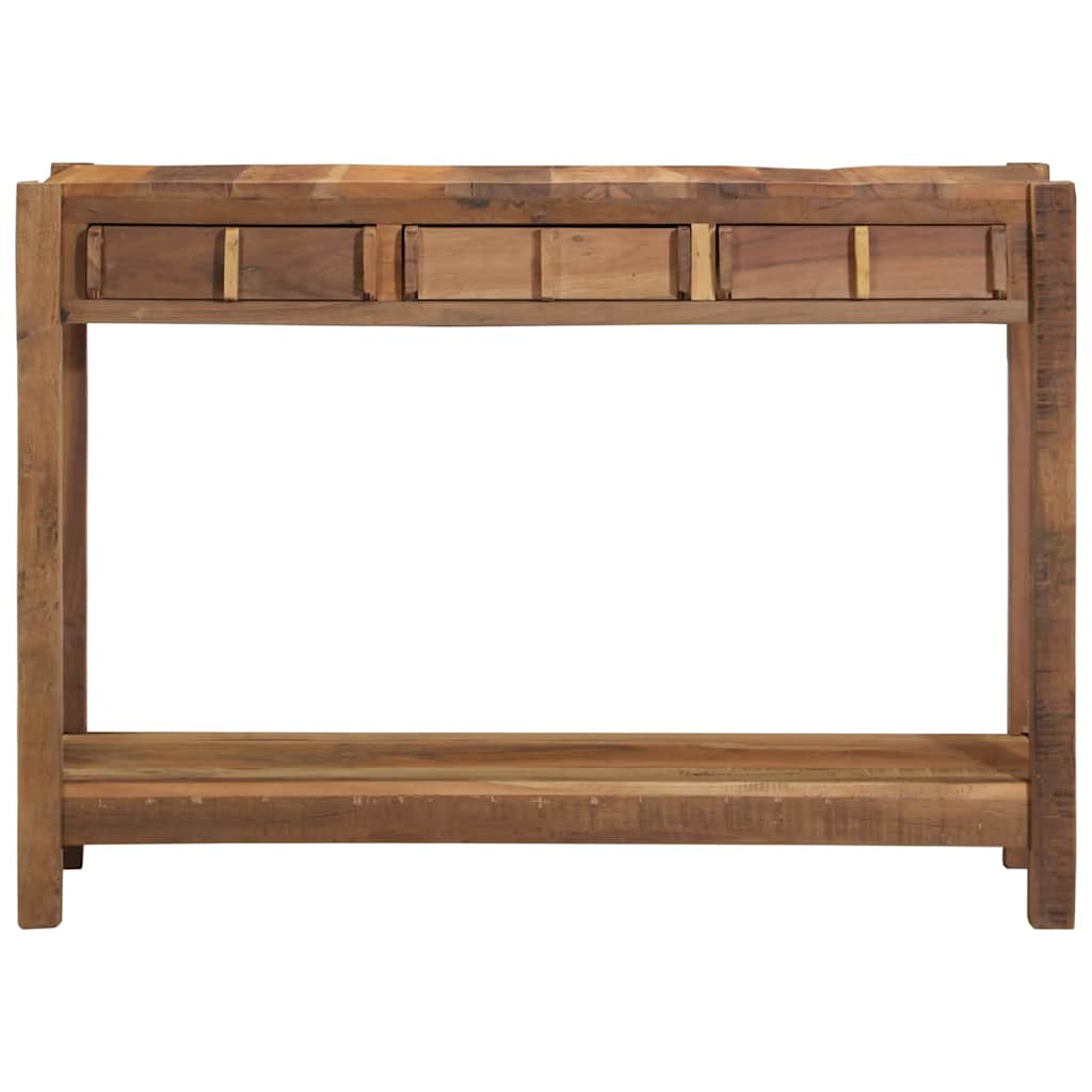 Konsolbord Brun 107 X 33 X 76 Cm Solid Återvunnen Trä