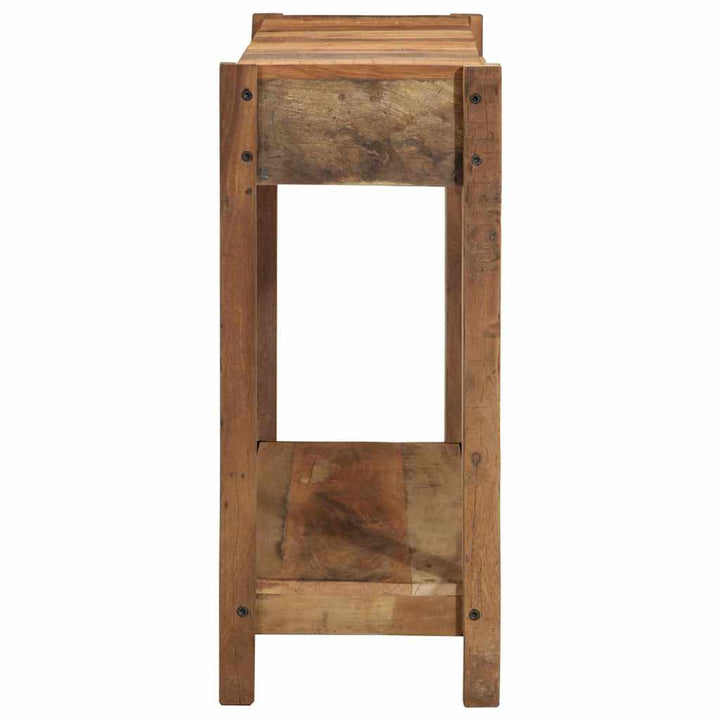 Konsolbord Brun 107 X 33 X 76 Cm Solid Återvunnen Trä