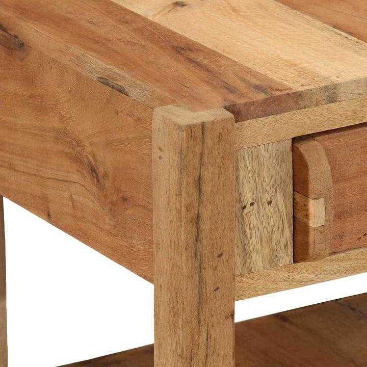 Tv-Skåp Med Låda Brun 83 X 33 X 46 Cm Solid Återvunnen Trä