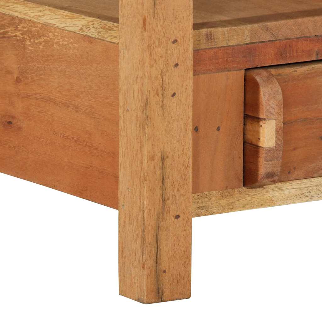 Tv-Skåp Med Låda Brun 83 X 33 X 46 Cm Solid Återvunnen Trä