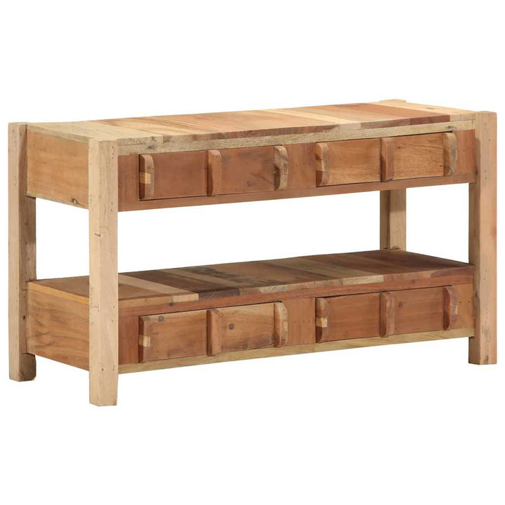Tv-Skåp Med Låda Brun 83 X 33 X 46 Cm Solid Återvunnen Trä