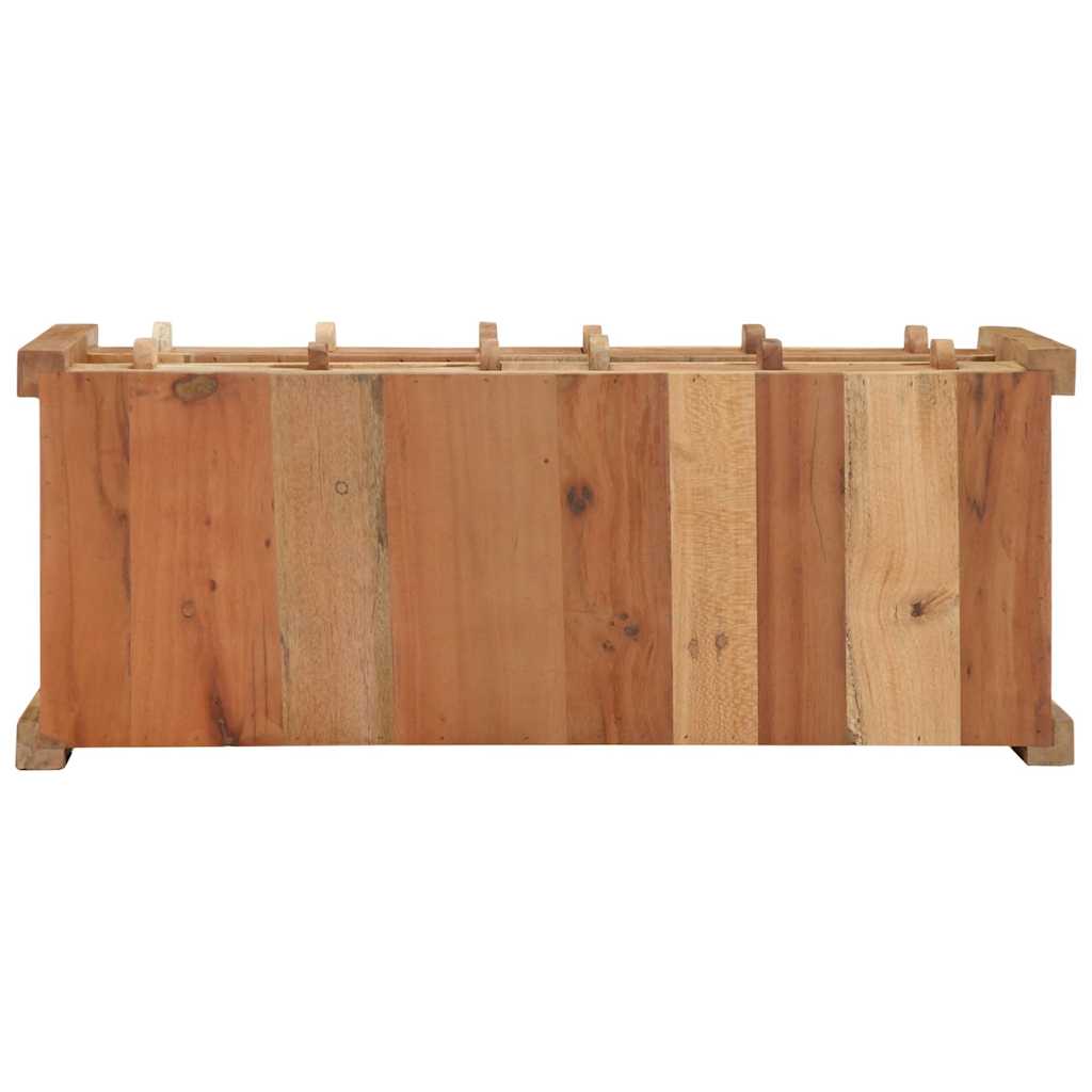 Tv-Skåp Med Låda Brun 83 X 33 X 46 Cm Solid Återvunnen Trä