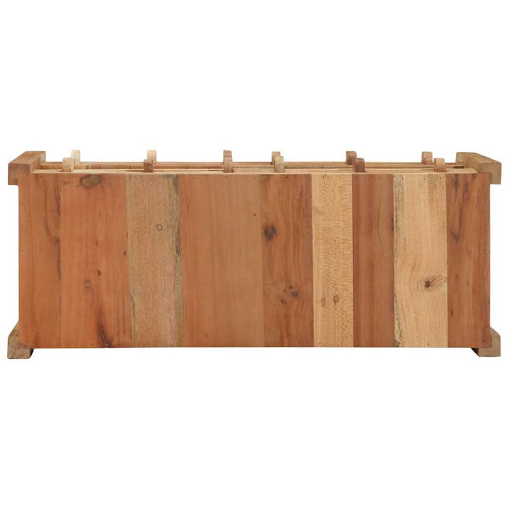 Tv-Skåp Med Låda Brun 83 X 33 X 46 Cm Solid Återvunnen Trä