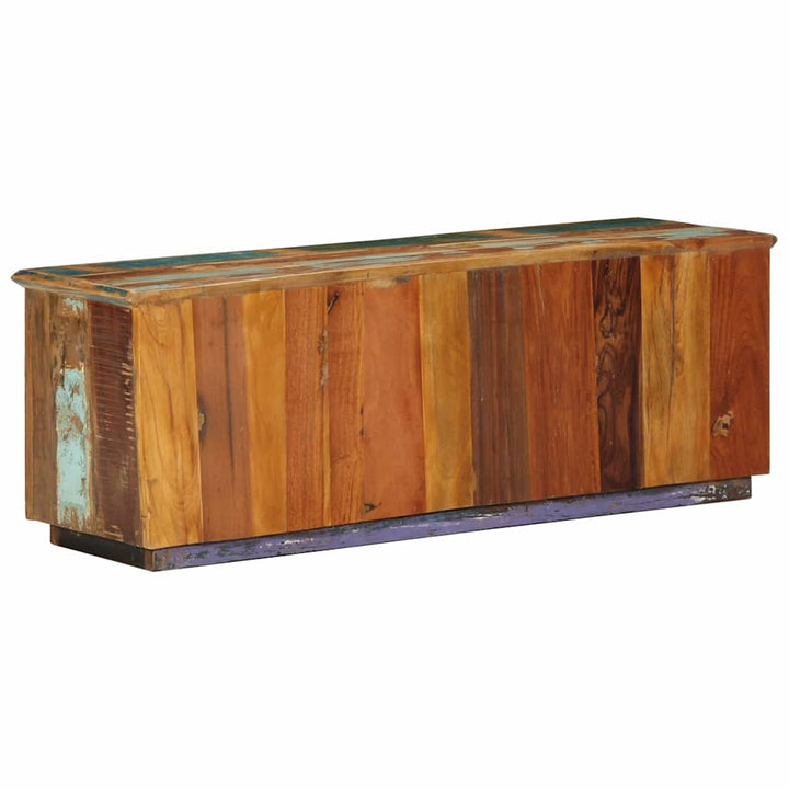 Skoskåp 110 X 35 X 40 Cm Solid Återvunnen Trä Brun