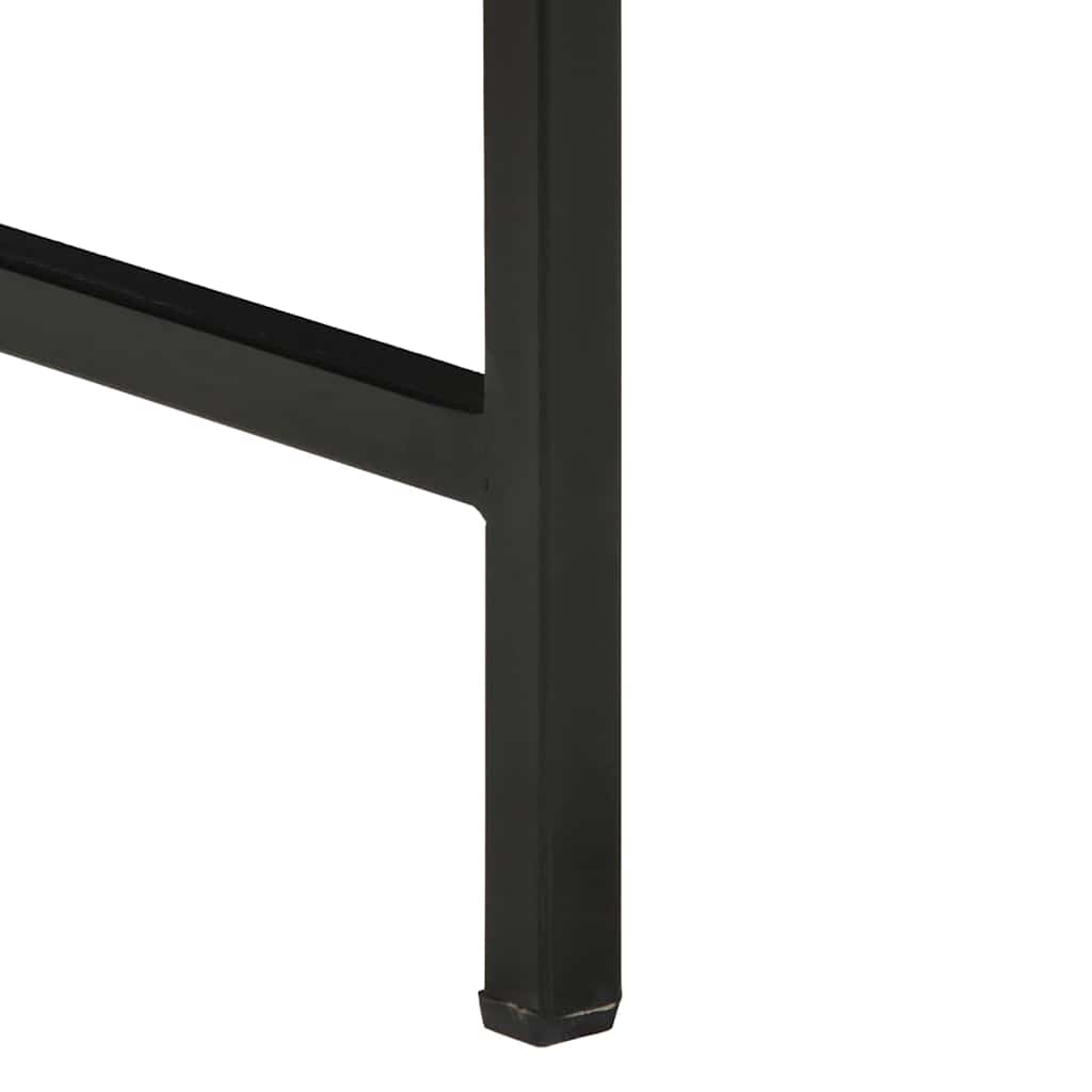 Skrivbord Brun 105 X 50 X 75 Cm Massivt Mangoträd Och Metall