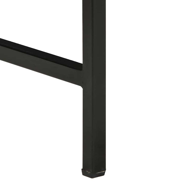 Skrivbord Brun 105 X 50 X 75 Cm Massivt Mangoträd Och Metall
