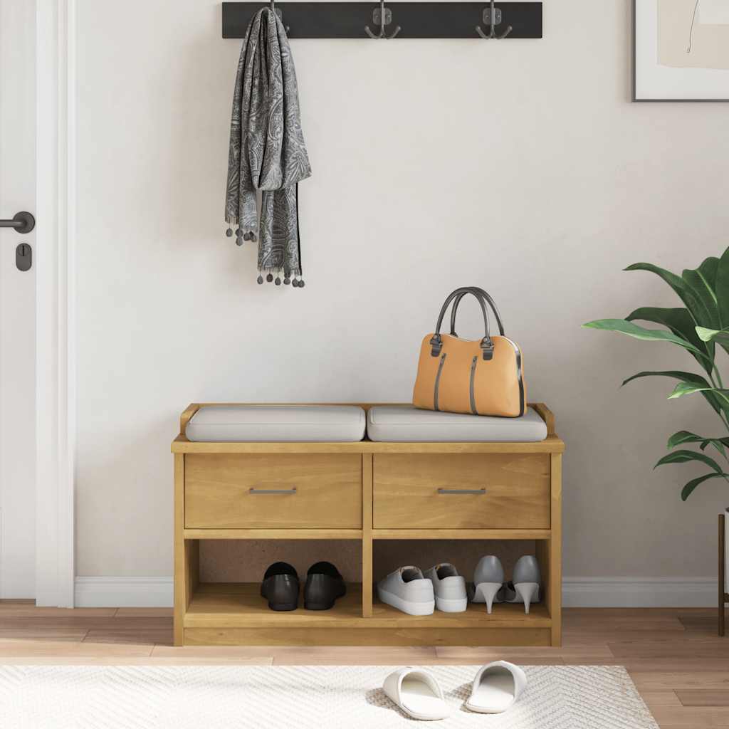 Hallbänk Sandnes 87X40X50 Cm Massiv Trä Furu