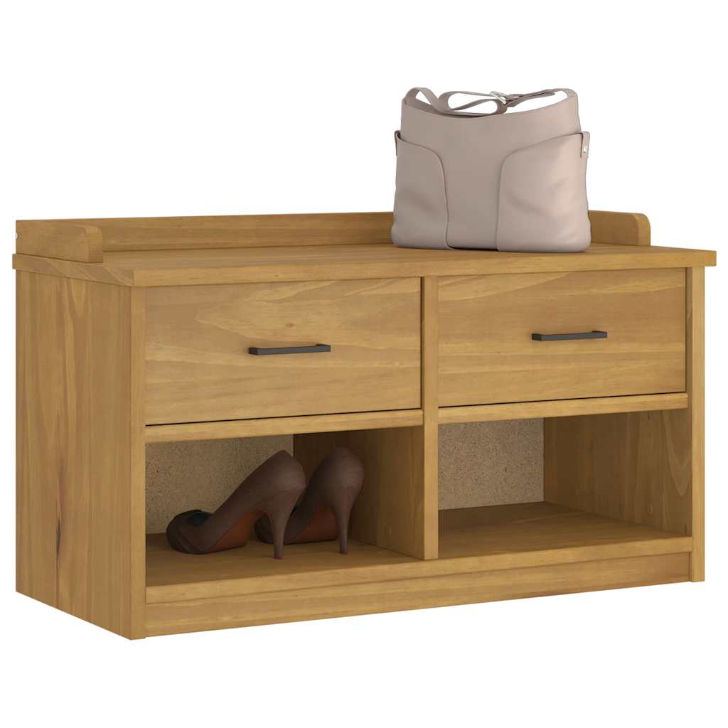 Hallbänk Sandnes 87X40X50 Cm Massiv Trä Furu
