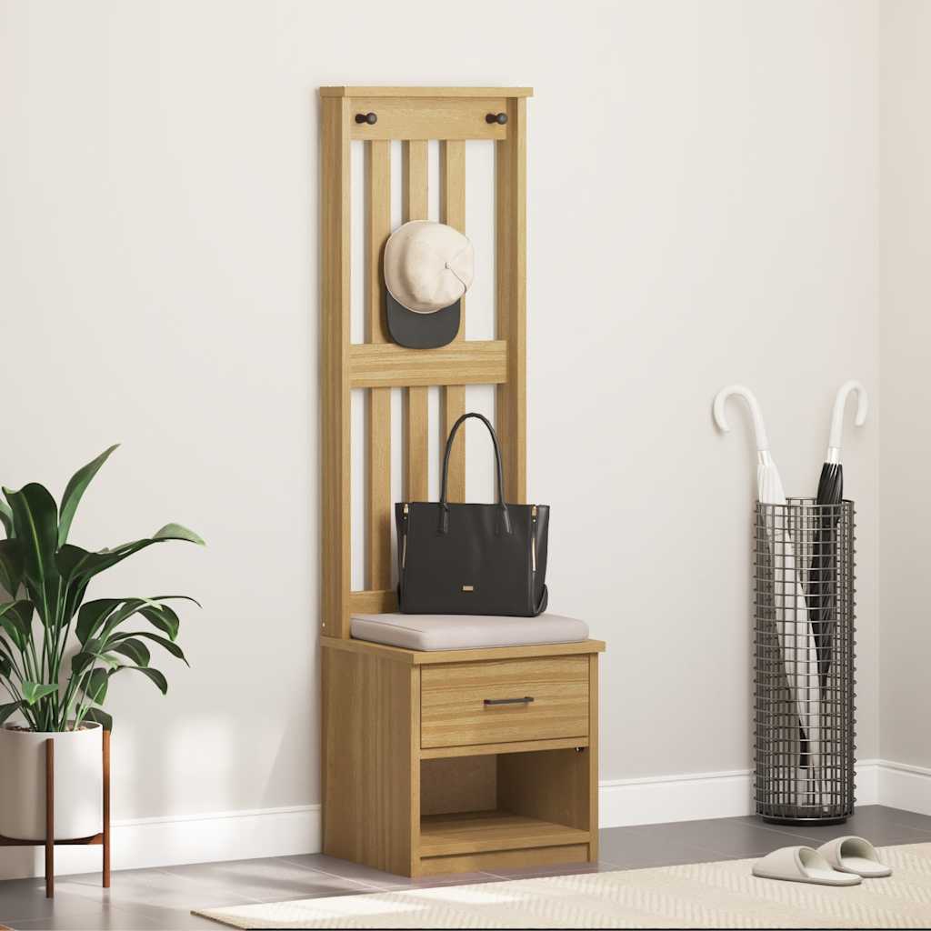 Hallgran &amp;quot;Sandnes&amp;quot; 45X40X159,5 Cm Massiv Trä Furu