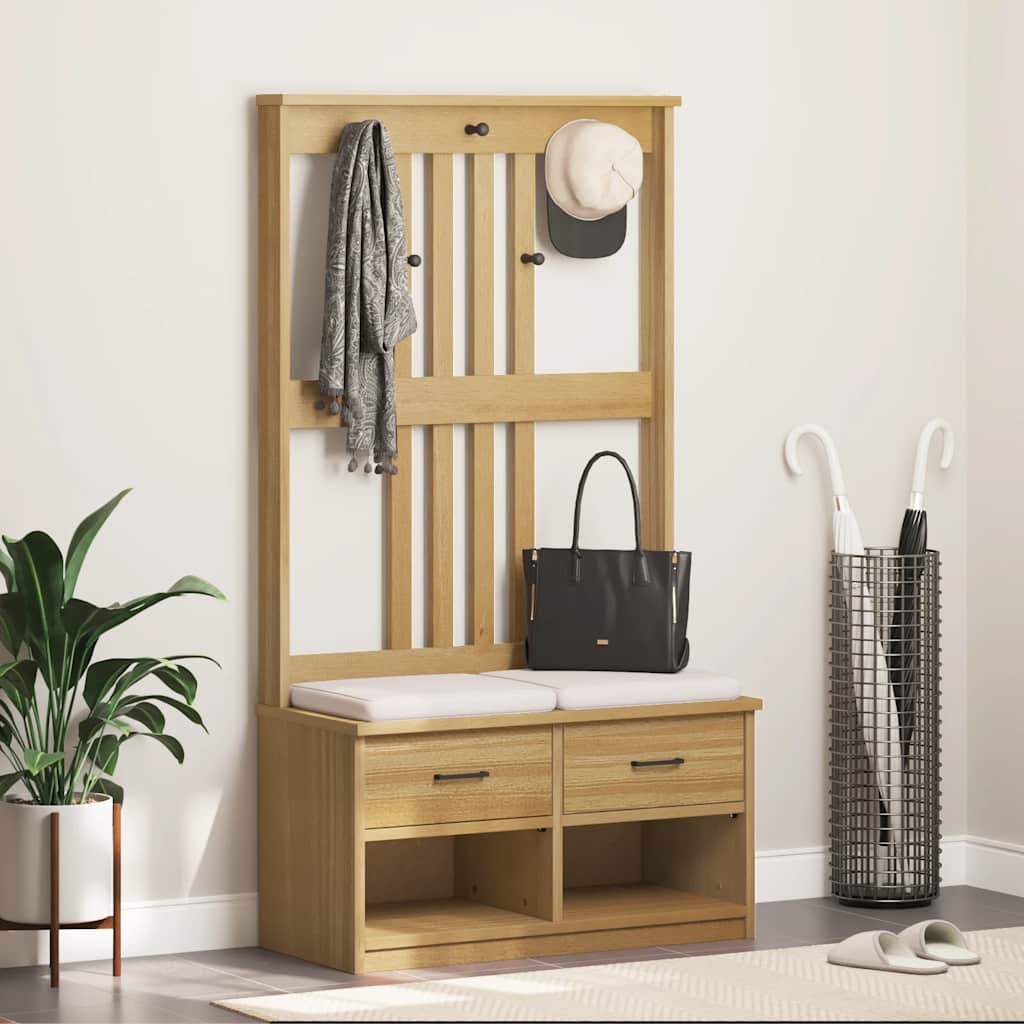 Hallgran &amp;quot;Sandnes&amp;quot; 45X40X159,5 Cm Massiv Trä Furu