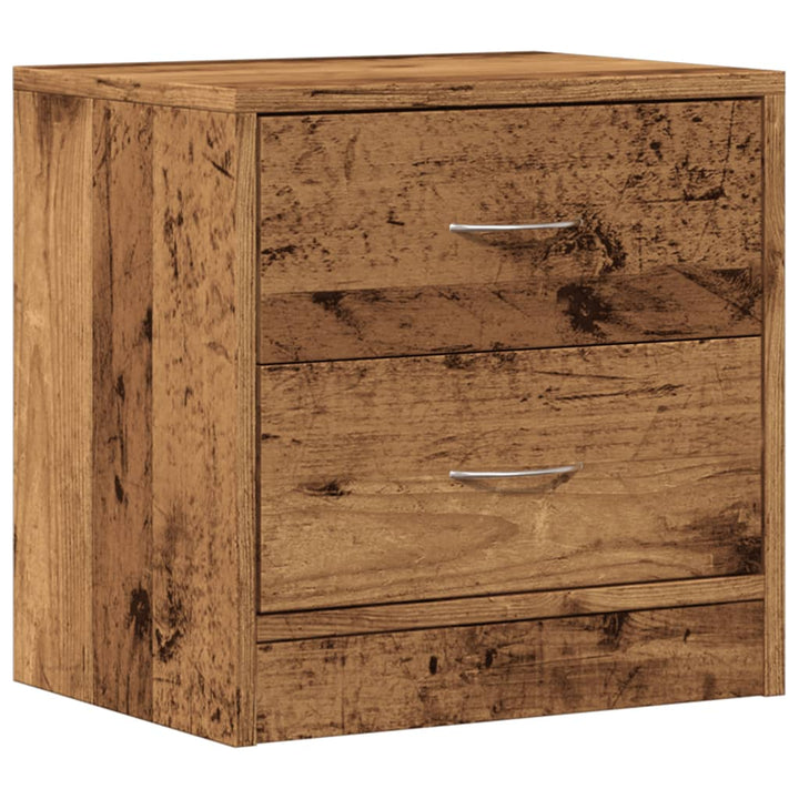 Sängbord Vittrat Trä 40X30X40 Cm Konstruerat Trä