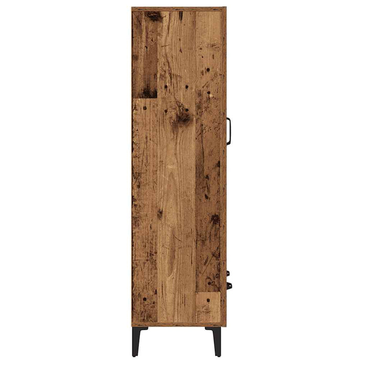 Högskåp Åldrat Trä 70X31X115 Cm Konstruerat Trä