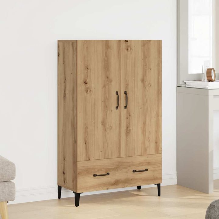 Högskåp Åldrat Trä 70X31X115 Cm Konstruerat Trä