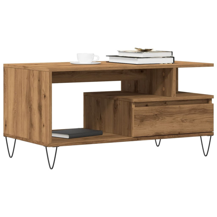 Soffbord Sonoma-Ek 90X49X45 Cm Konstruerat Trä