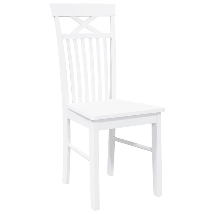 Matstolar 2 St T Massivt Trä Gummi