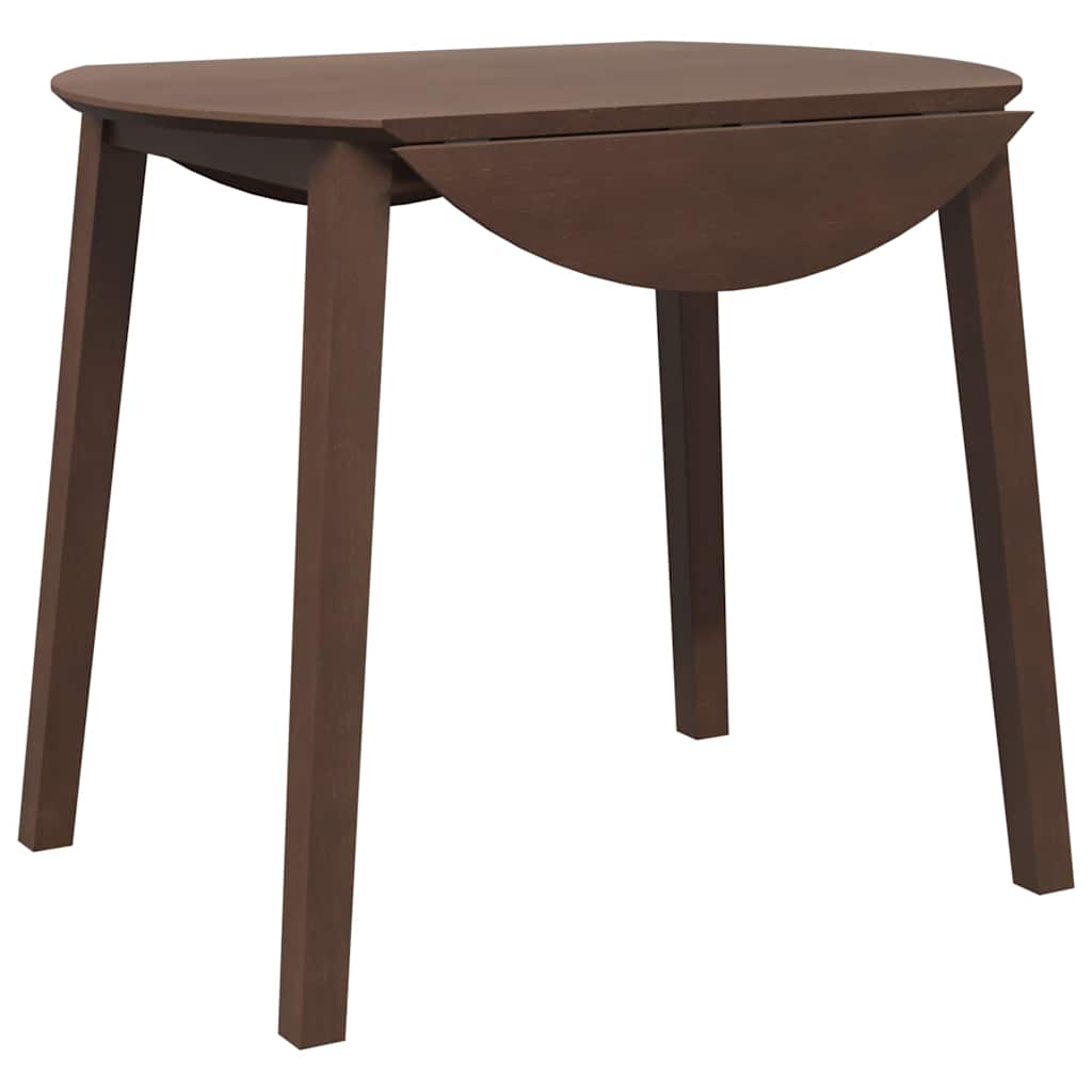 Matbord Brunt Massivt Trä Gummi