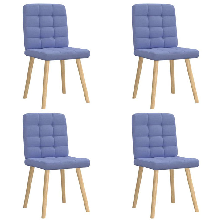 Matstolar 4 St Jeans Blått Tyg
