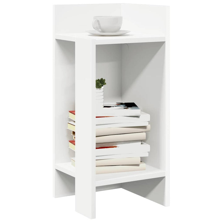 Sidobord 2 St Med Hylla 25,5X27X60 Cm