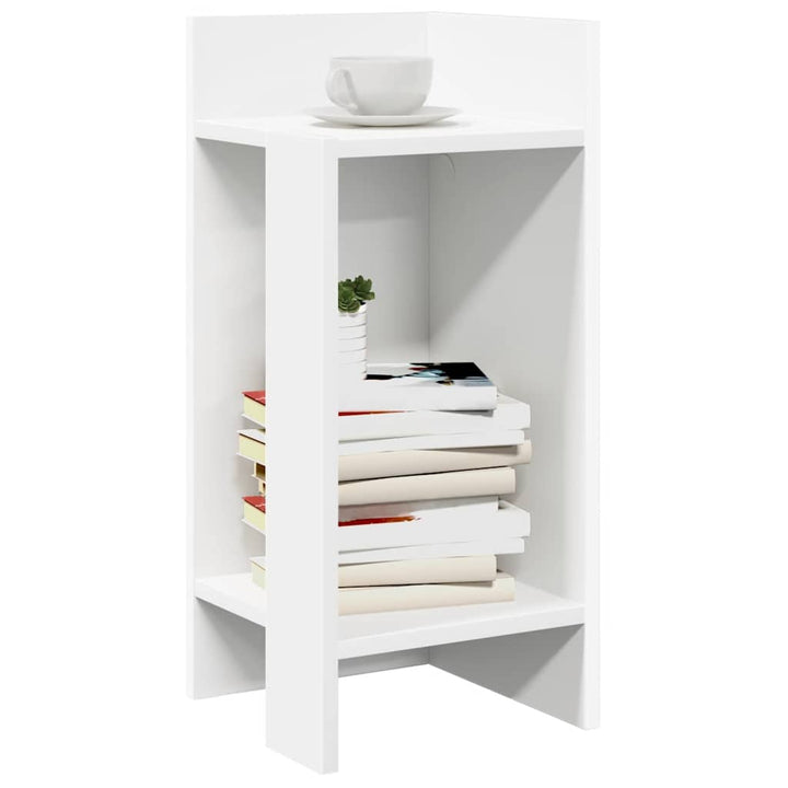 Sidobord 2 St Med Hylla 25,5X27X60 Cm