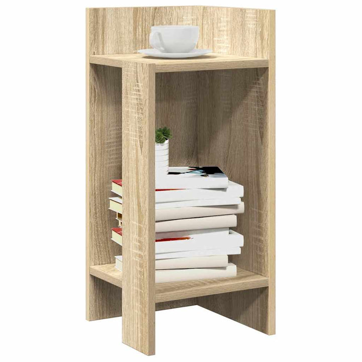 Sidobord 2 St Med Hylla 25,5X27X60 Cm