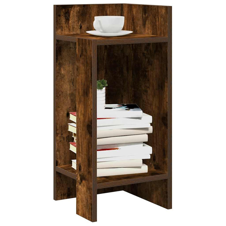 Sidobord 2 St Med Hylla 25,5X27X60 Cm