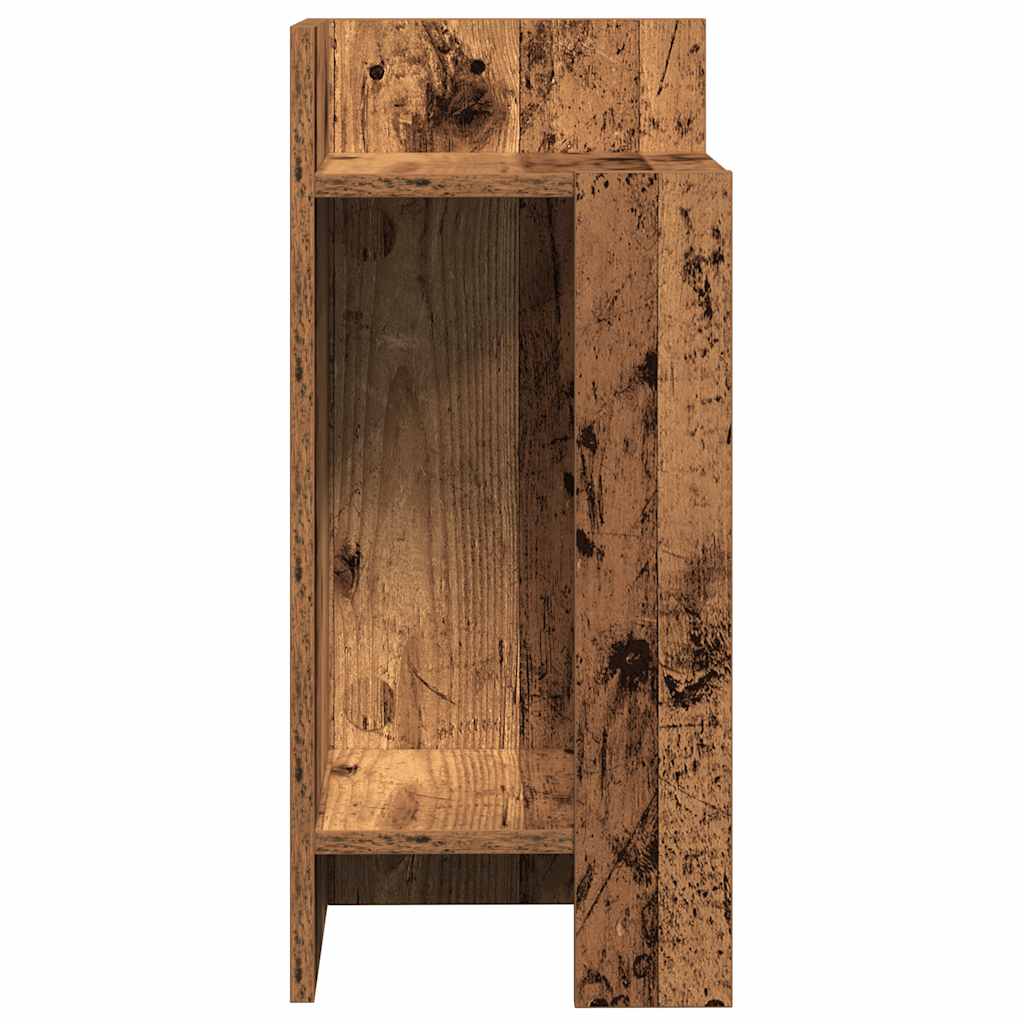 Sidobord 2 St Med Hylla 25,5X27X60 Cm