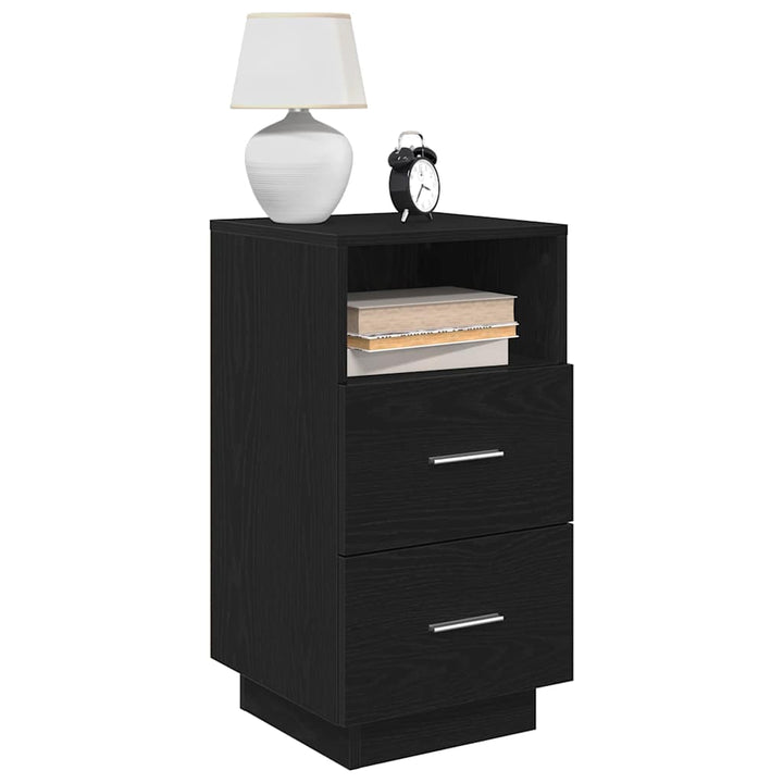 Sängbord 2 St Med 2 Lådor Sonoma-Ek 36X36X68 Cm