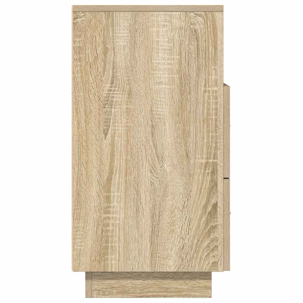 Sängbord 2 St Med 2 Lådor Sonoma-Ek 36X36X68 Cm