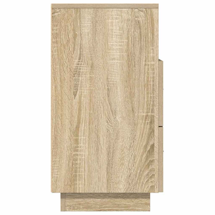 Sängbord 2 St Med 2 Lådor Sonoma-Ek 36X36X68 Cm