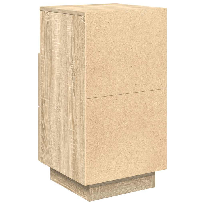 Sängbord 2 St Med 2 Lådor Sonoma-Ek 36X36X68 Cm
