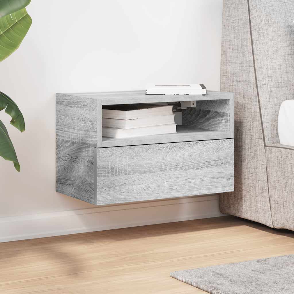Väggmonterat Sängbord 45X26X28,5 Cm